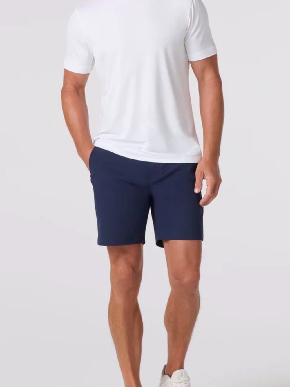 Mizzen Main Helmsman Navy Flat Front Performance Shorts 9 inch Inseam
